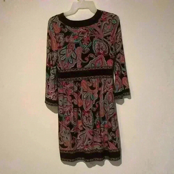 INC International Concepts P/SM women’s paisley dress multi colored - Picture 2 of 8